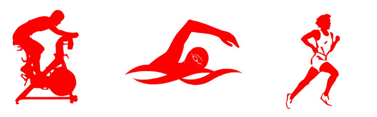 biker swimmer runner